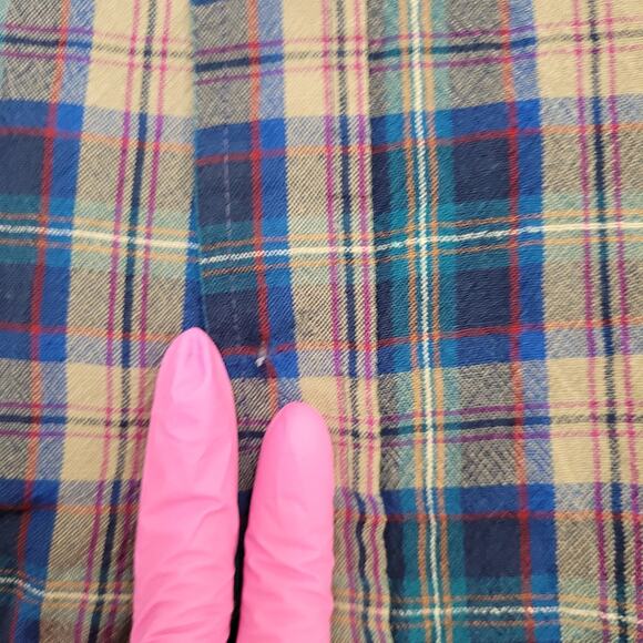 Vintage 80s Pendleton Western Plaid Shirt XL 22x28 Hippie - Picture 8 of 15